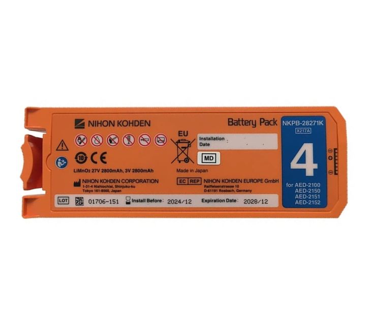 Batería Nihon Kohden SB-214VK para la serie AED-2100