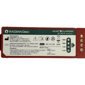 Batería Radian QBio BT-303 R para desfibrilador HR-501.