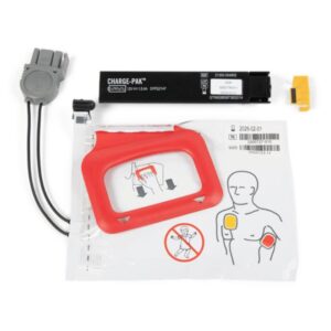 Kit de Sustitución Physio-Control: Cargador CHARGE-PAK y electrodos QUIK-PAK.