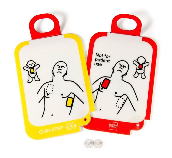 Juego de 5 pares de electrodos para Lifepak CR2 Trainer.
